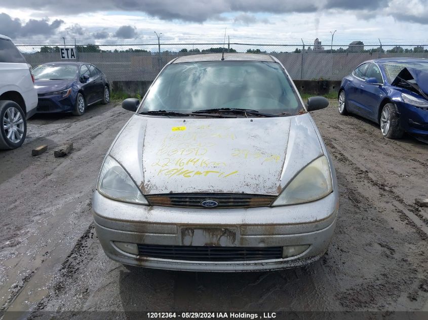 2002 Ford Focus Zx3 VIN: 3FAFP31382R139592 Lot: 12012364