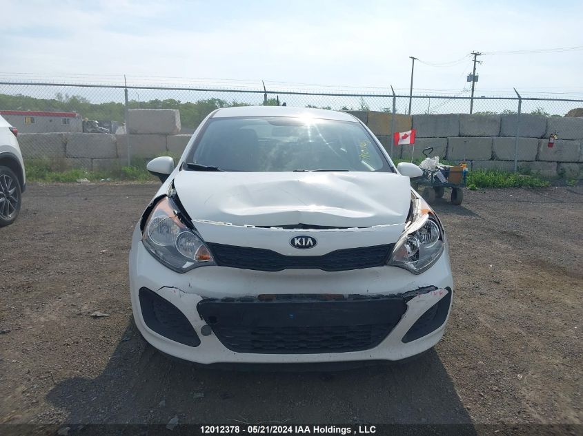 2014 Kia Rio Lx VIN: KNADM5A37E6955827 Lot: 12012378