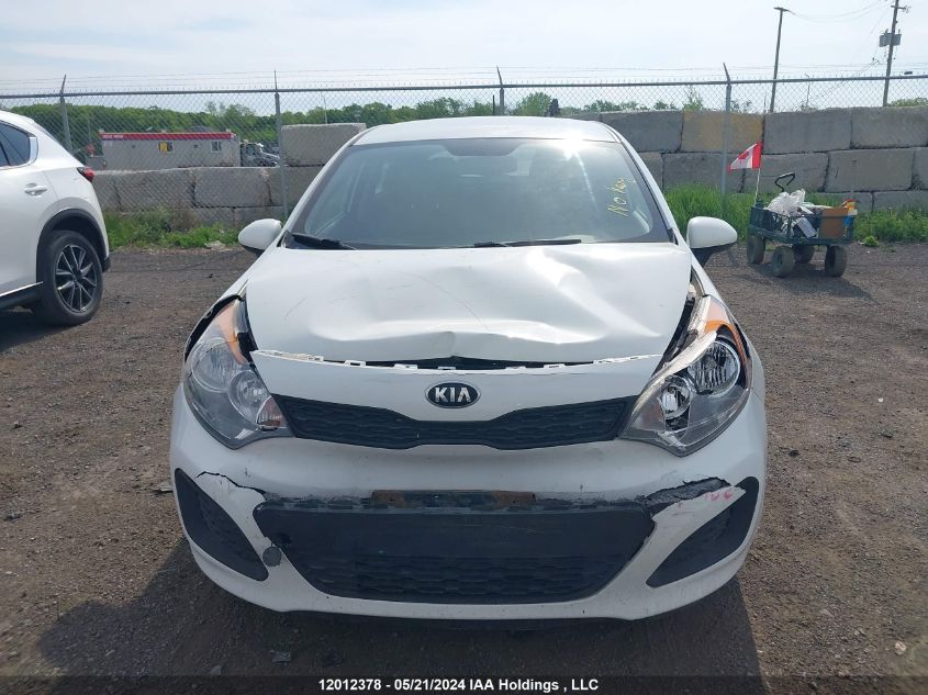 2014 Kia Rio Lx VIN: KNADM5A37E6955827 Lot: 12012378