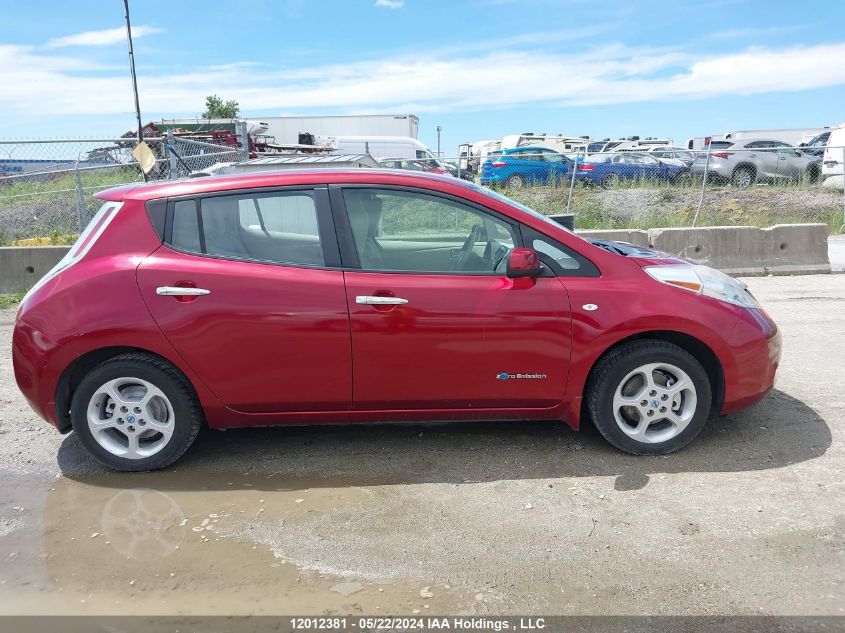 2012 Nissan Leaf Sv/Sl VIN: JN1AZ0CP5CT016073 Lot: 12012381