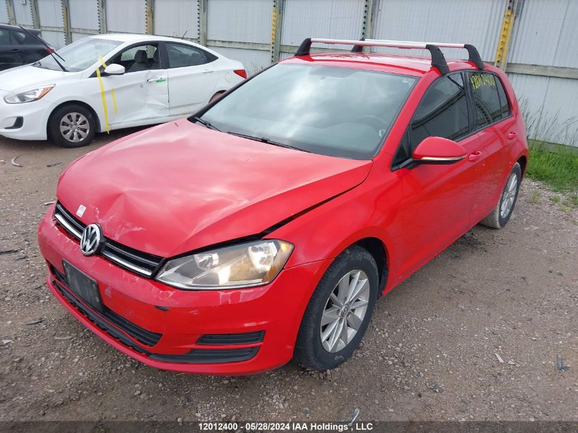 2015 Volkswagen Golf VIN: 3VW217AU3FM081952 Lot: 12012400