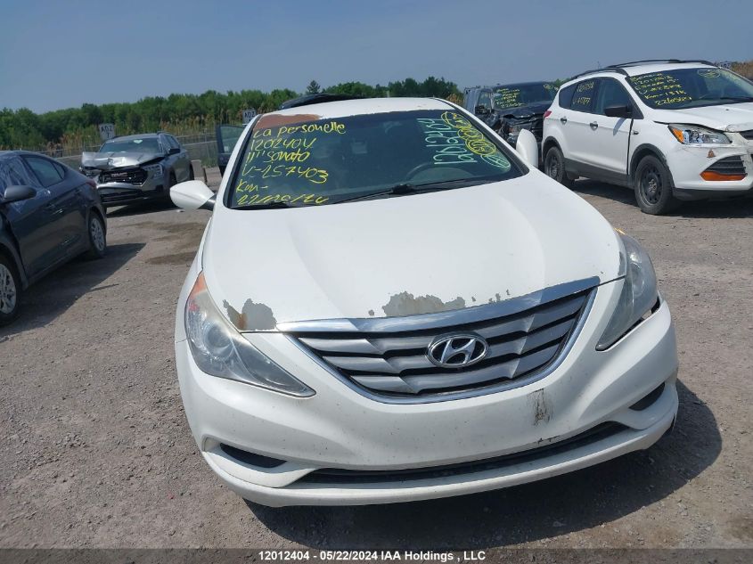 2011 Hyundai Sonata Gls VIN: 5NPEB4AC3BH257403 Lot: 12012404