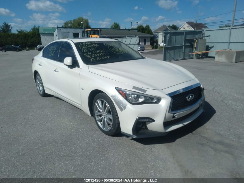 2018 Infiniti Q50 Luxe/Sport VIN: JN1EV7AR3JM611036 Lot: 12012426