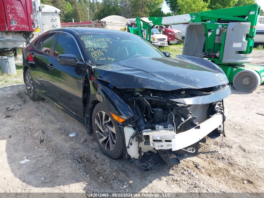 2018 Honda Civic Ex 4Dr VIN: 2HGFC2F83JH028612 Lot: 12012463