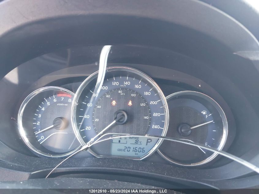 2014 Toyota Corolla L/Le/Le Pls/Prm/S/S Pls VIN: 2T1BURHE3EC009970 Lot: 12012510