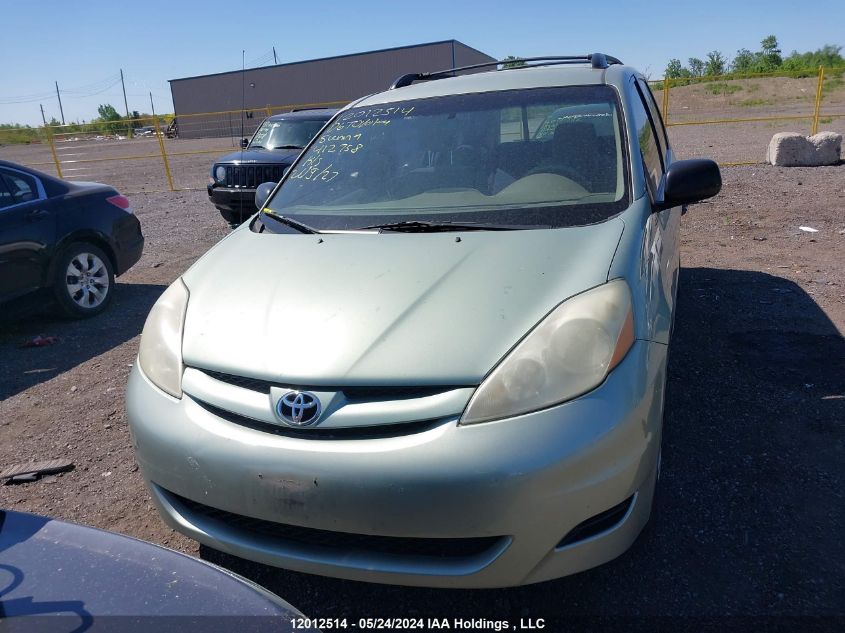 2006 Toyota Sienna Ce VIN: 5TDZA29C96S412758 Lot: 12012514