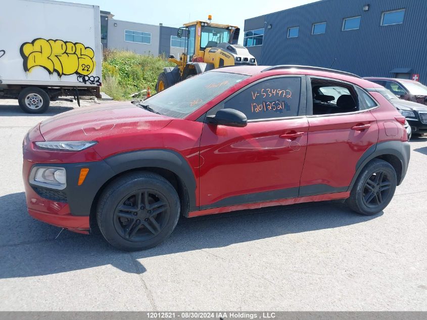 2020 Hyundai Kona VIN: KM8K12AA9LU534972 Lot: 12012521