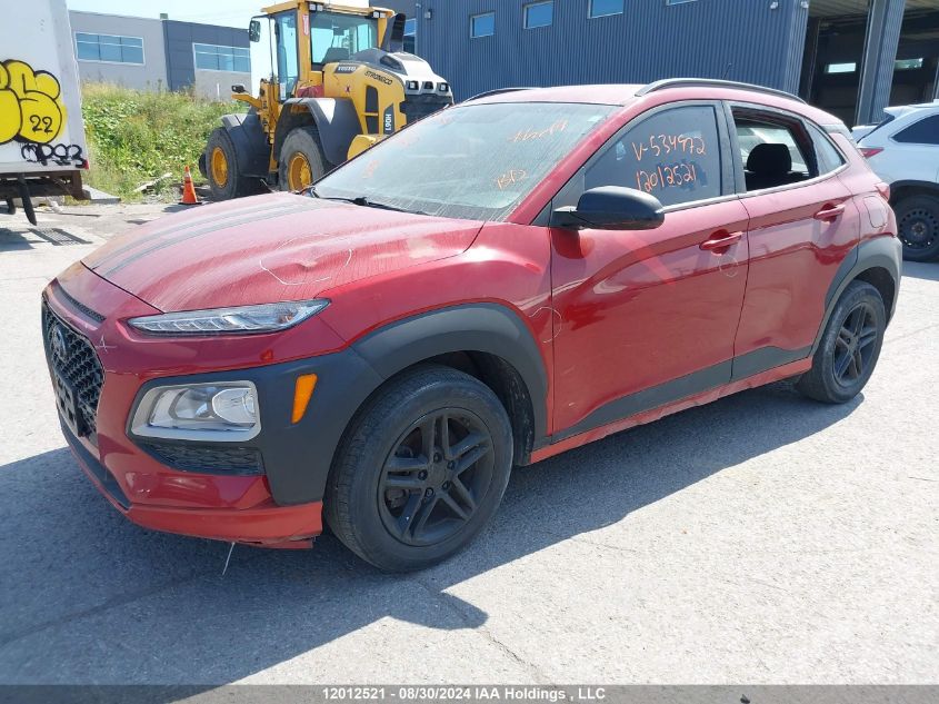 2020 Hyundai Kona VIN: KM8K12AA9LU534972 Lot: 12012521