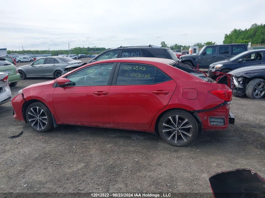 2018 Toyota Corolla Le VIN: 2T1BURHE4JC063028 Lot: 12012522