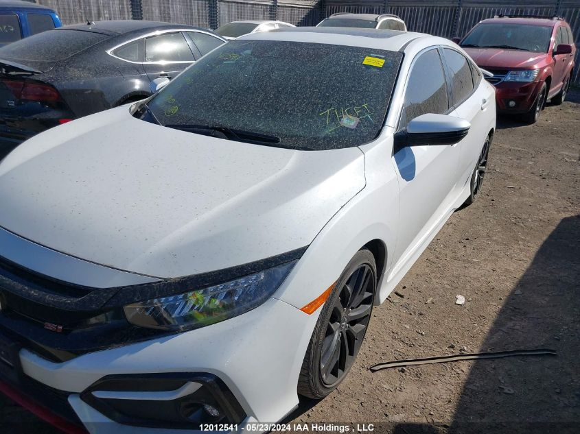 2020 Honda Civic Si Si VIN: 2HGFC1E59LH200193 Lot: 12012541