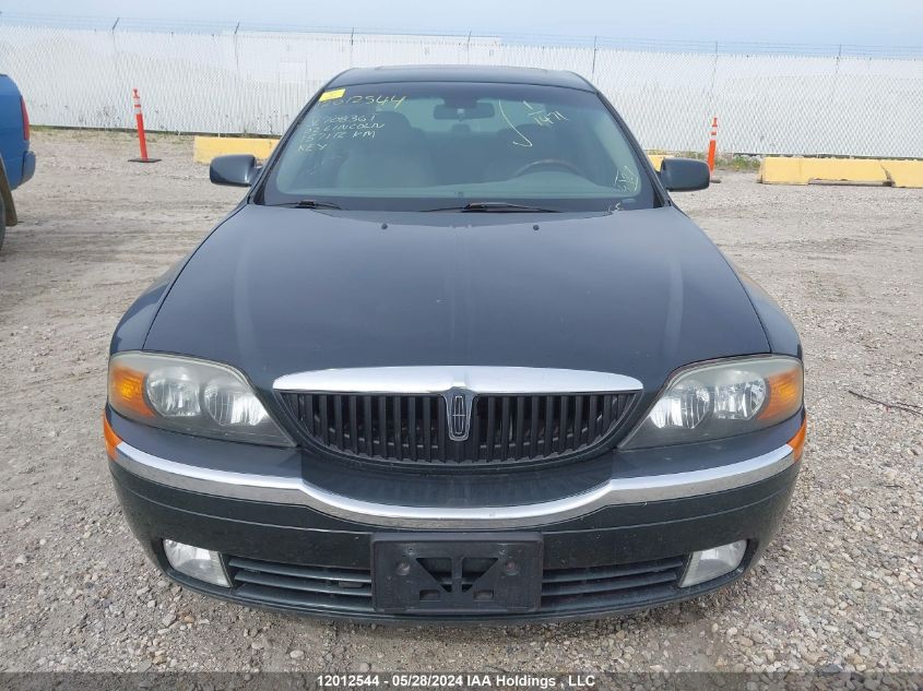 2002 Lincoln Ls VIN: 1LNHM86S02Y708361 Lot: 12012544