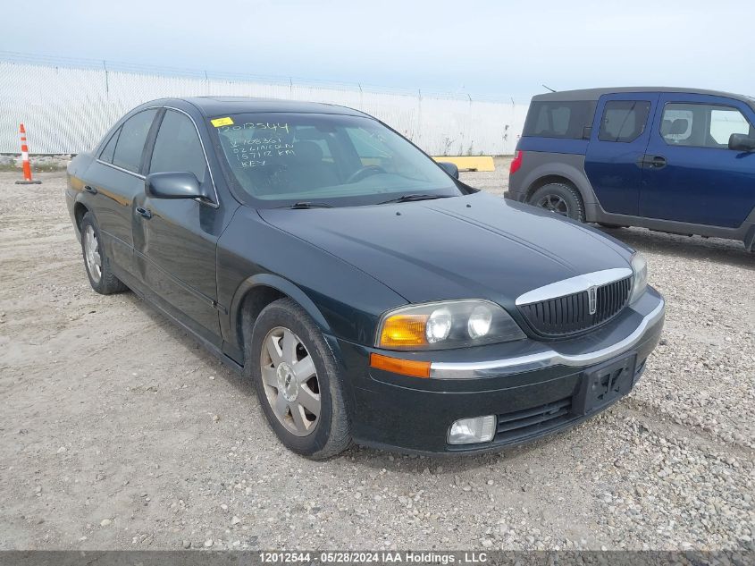 2002 Lincoln Ls VIN: 1LNHM86S02Y708361 Lot: 12012544