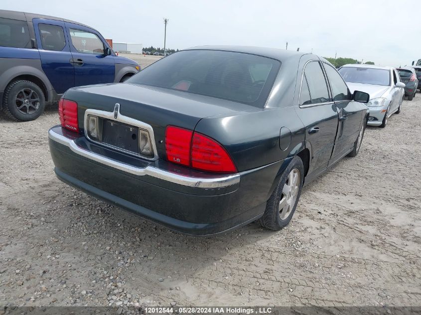 2002 Lincoln Ls VIN: 1LNHM86S02Y708361 Lot: 12012544