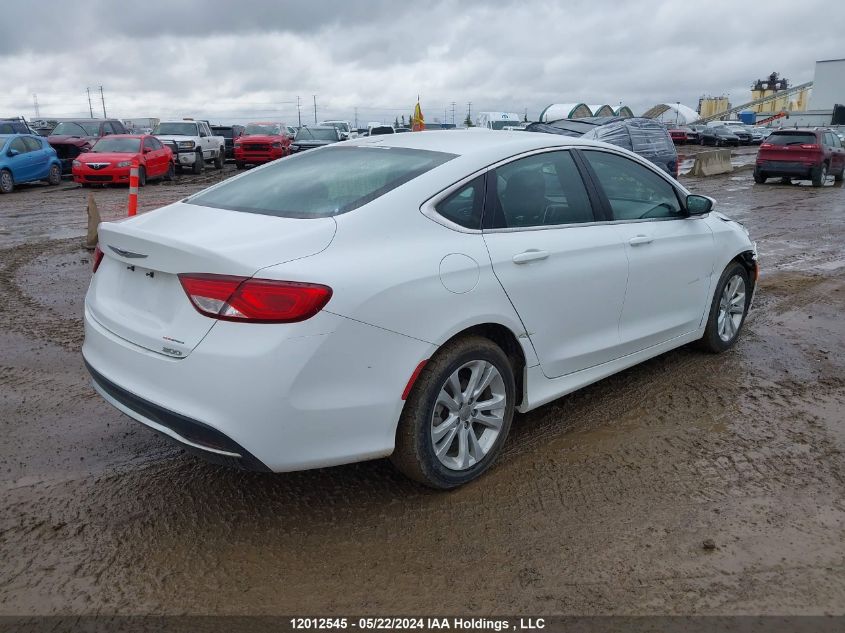 2015 Chrysler 200 Limited VIN: 1C3CCCAB2FN646470 Lot: 12012545