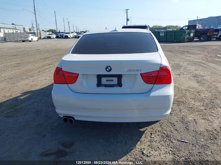 2011 BMW 3 Series 328I xDrive VIN: WBAPK7G55BNN86006 Lot: 12012550