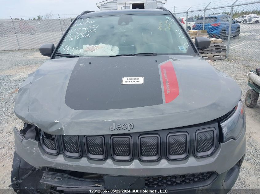2022 Jeep Compass Trailhawk VIN: 3C4NJDDB2NT165306 Lot: 12012556