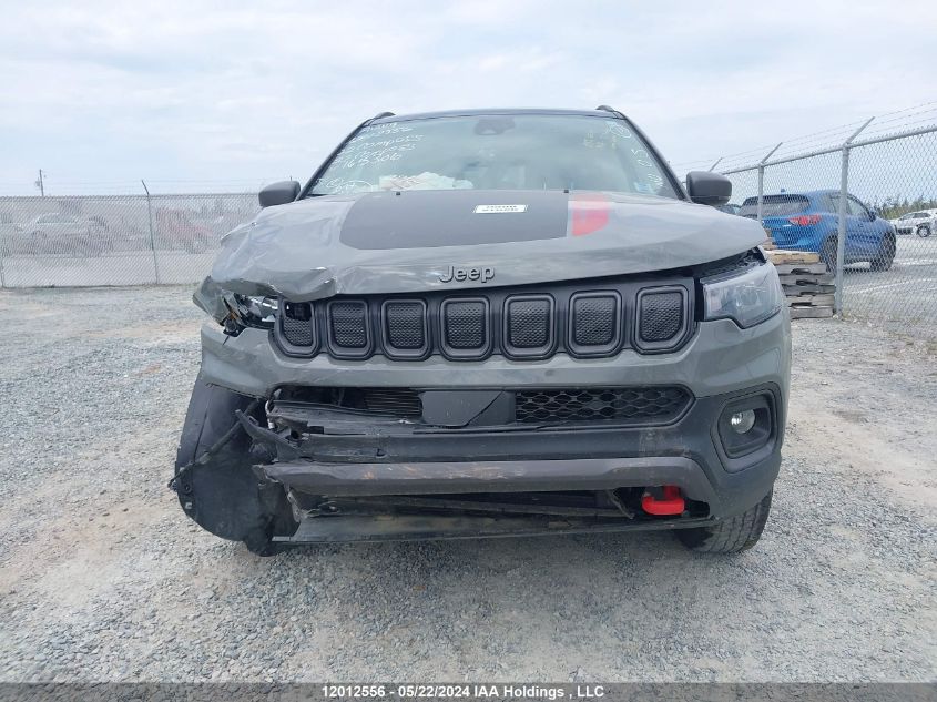 2022 Jeep Compass Trailhawk VIN: 3C4NJDDB2NT165306 Lot: 12012556