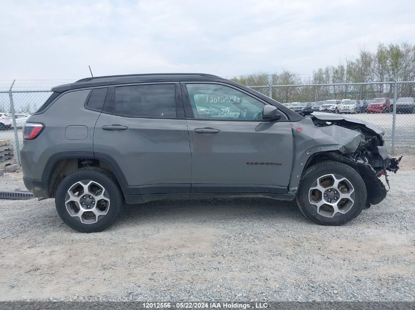 2022 Jeep Compass Trailhawk VIN: 3C4NJDDB2NT165306 Lot: 12012556