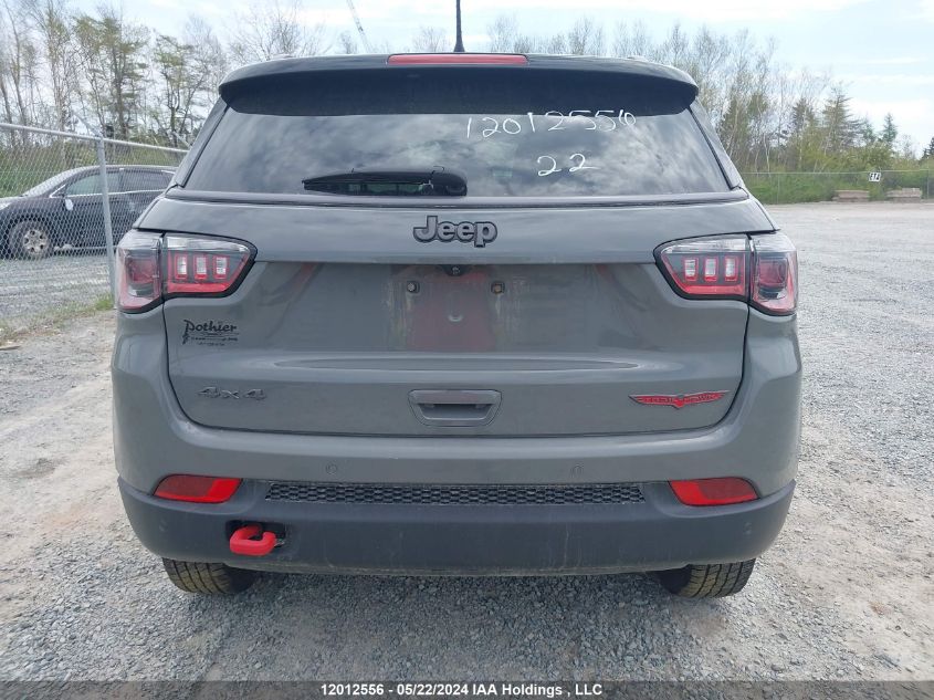 2022 Jeep Compass Trailhawk VIN: 3C4NJDDB2NT165306 Lot: 12012556