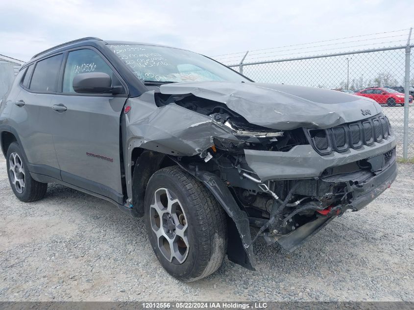 2022 Jeep Compass Trailhawk VIN: 3C4NJDDB2NT165306 Lot: 12012556