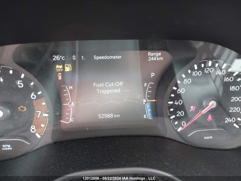 2022 Jeep Compass Trailhawk VIN: 3C4NJDDB2NT165306 Lot: 12012556