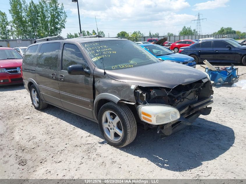 2008 Pontiac Montana Sv6 VIN: 1GMDV33W48D167224 Lot: 12012576