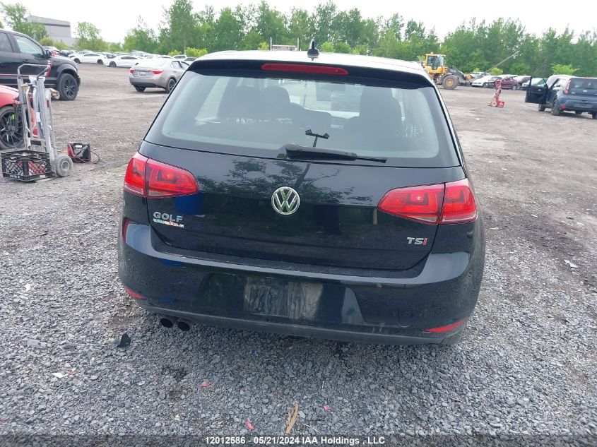 2016 Volkswagen Golf VIN: 3VW217AU4GM060982 Lot: 12012586