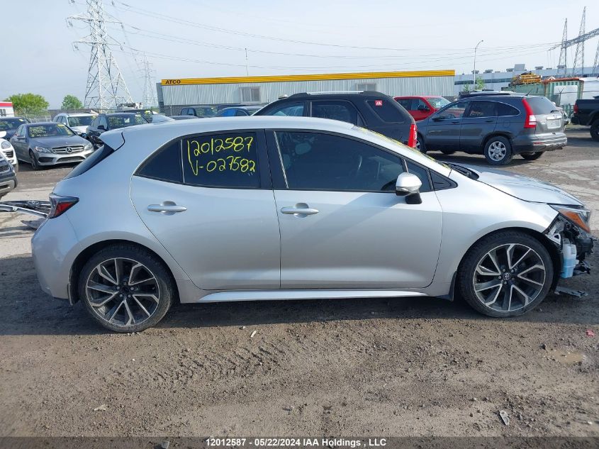 2019 Toyota Corolla VIN: JTNK4RBE6K3027582 Lot: 12012587