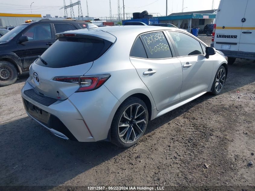 2019 Toyota Corolla VIN: JTNK4RBE6K3027582 Lot: 12012587