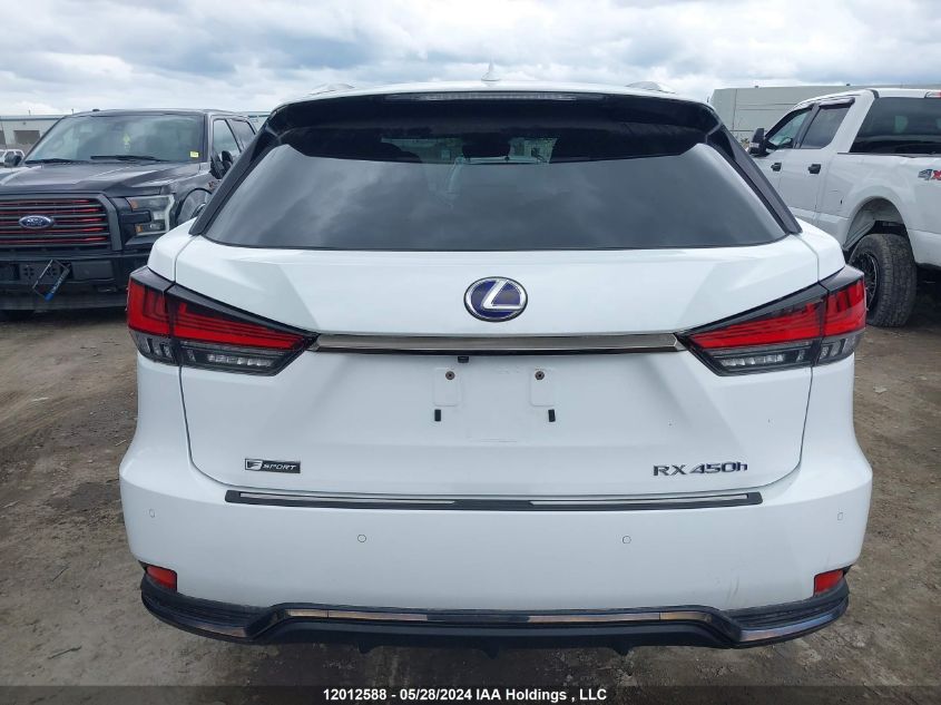 2020 Lexus Rx 450H F-Sport VIN: 2T2YGMDA6LC044731 Lot: 12012588