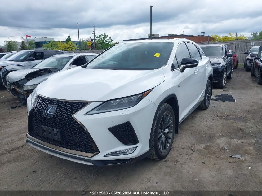 2020 Lexus Rx 450H F-Sport VIN: 2T2YGMDA6LC044731 Lot: 12012588