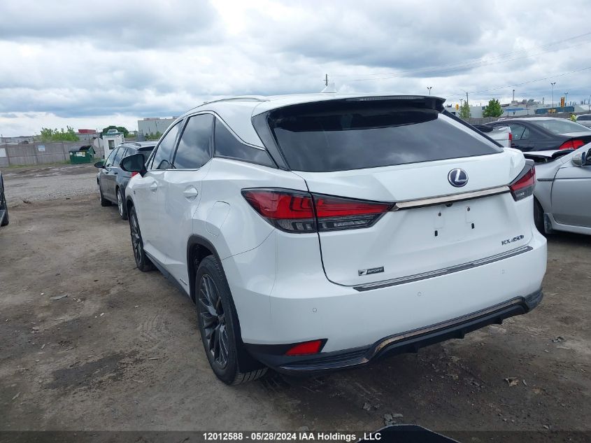 2020 Lexus Rx 450H F-Sport VIN: 2T2YGMDA6LC044731 Lot: 12012588