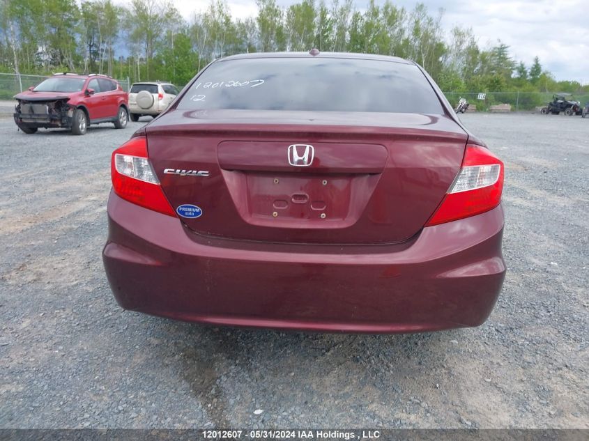 2012 Honda Civic Sdn VIN: 2HGFB2F91CH024086 Lot: 12012607