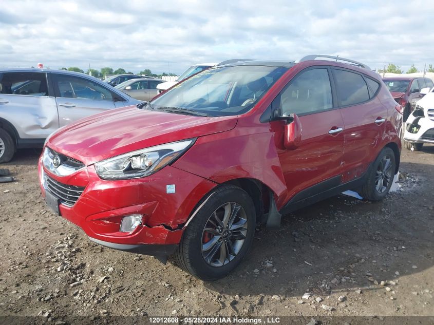 2015 Hyundai Tucson Gls VIN: KM8JUCAG3FU074256 Lot: 12012608