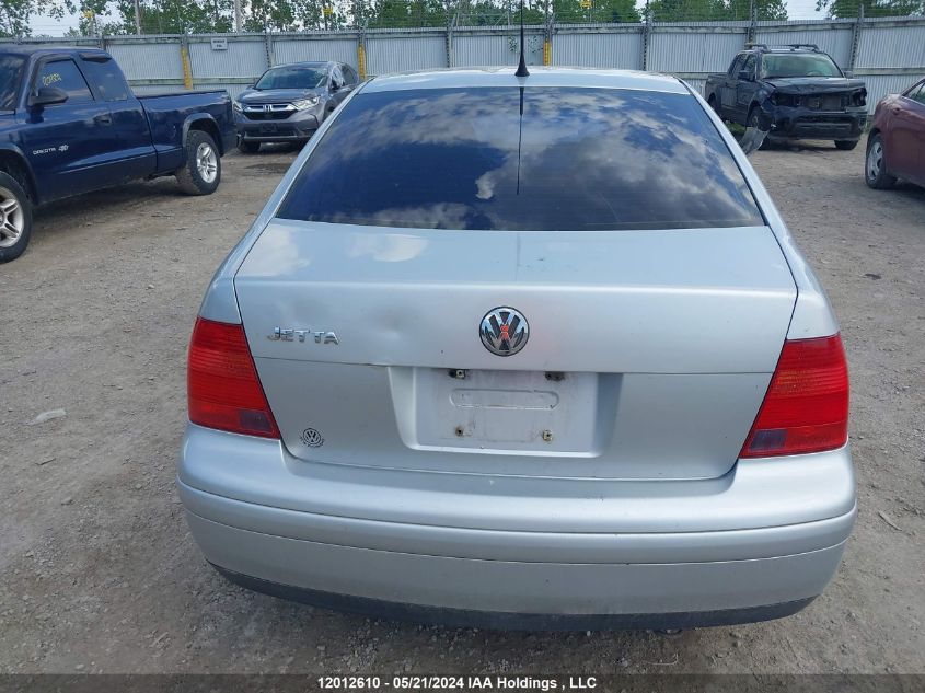 2002 Volkswagen Jetta VIN: 3VWSB29MX2M184249 Lot: 12012610