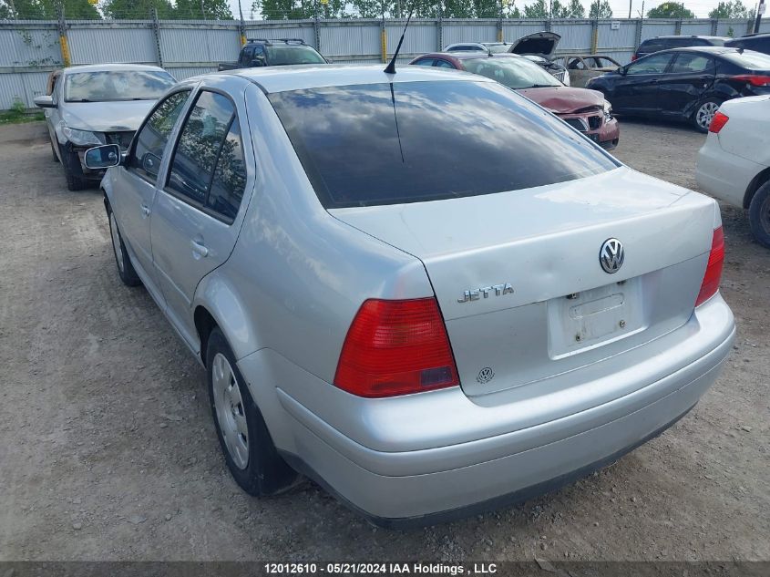 2002 Volkswagen Jetta VIN: 3VWSB29MX2M184249 Lot: 12012610