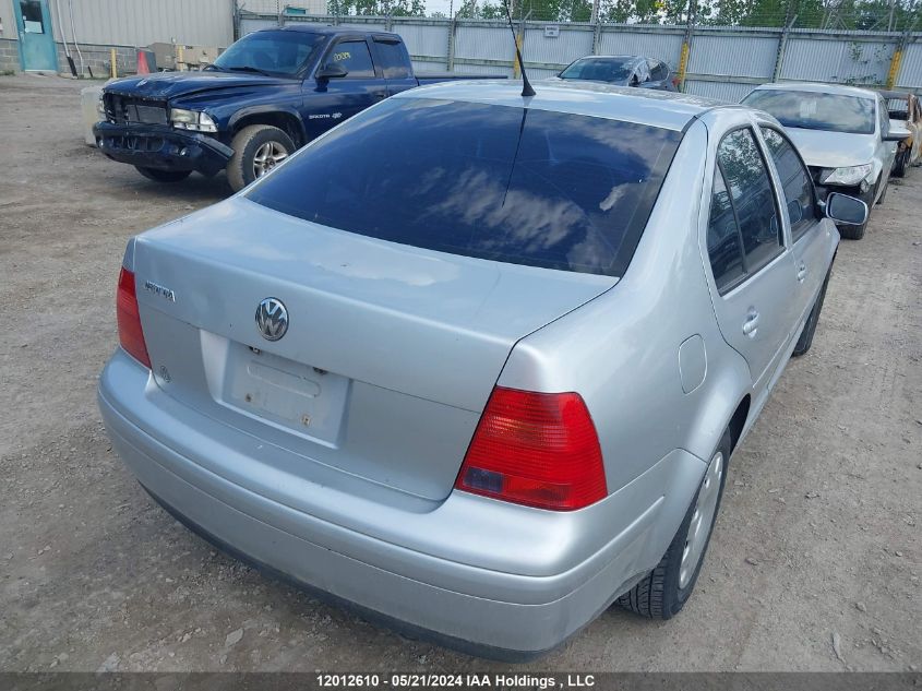 2002 Volkswagen Jetta VIN: 3VWSB29MX2M184249 Lot: 12012610