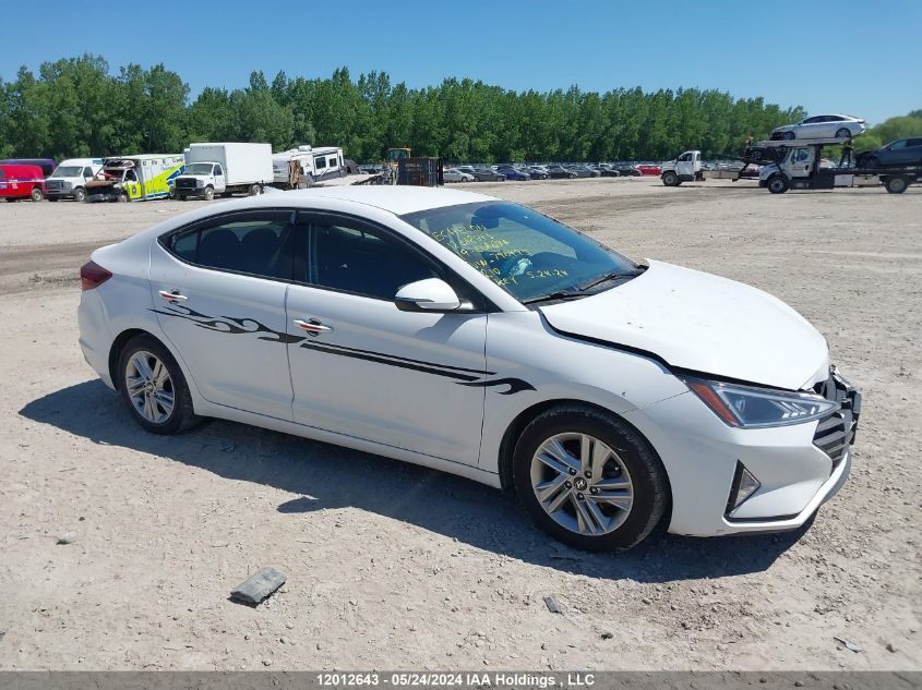 2019 Hyundai Elantra Sel/Value/Limited VIN: KMHD84LFXKU790495 Lot: 12012643