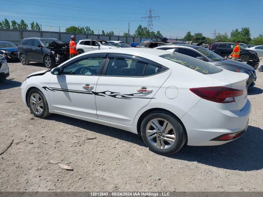 2019 Hyundai Elantra Sel/Value/Limited VIN: KMHD84LFXKU790495 Lot: 12012643