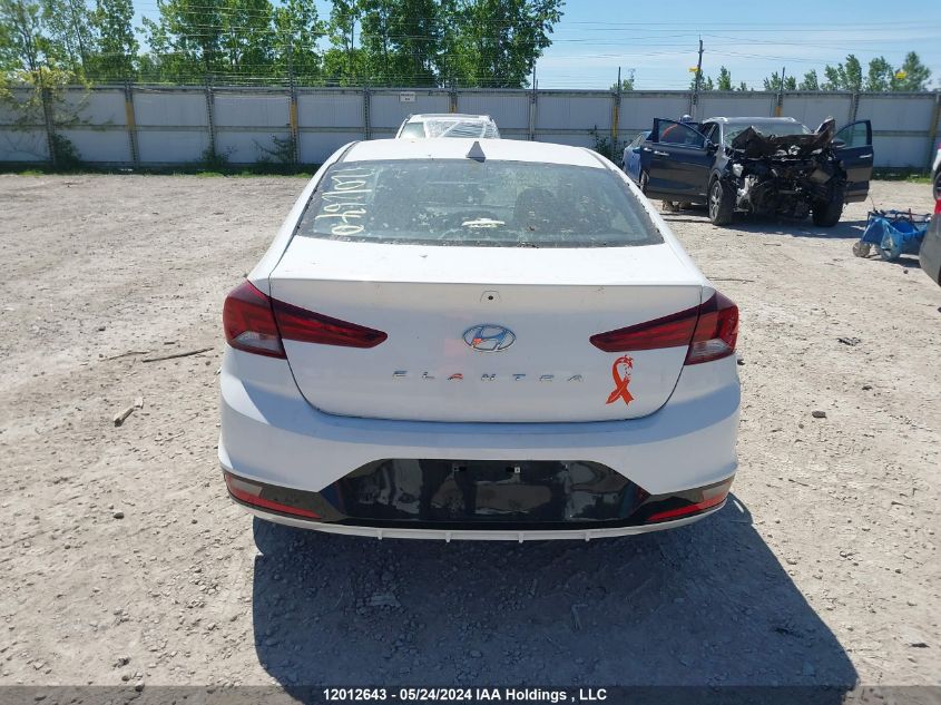 2019 Hyundai Elantra Sel/Value/Limited VIN: KMHD84LFXKU790495 Lot: 12012643