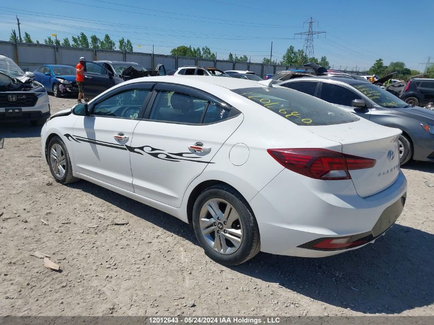 2019 Hyundai Elantra Sel/Value/Limited VIN: KMHD84LFXKU790495 Lot: 12012643