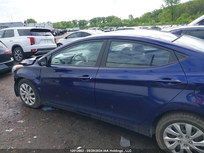 2013 Hyundai Elantra Gl VIN: 5NPDH4AE0DH343671 Lot: 12012663