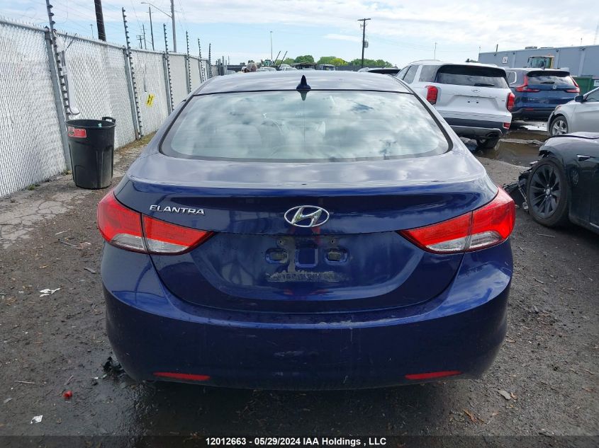 2013 Hyundai Elantra Gl VIN: 5NPDH4AE0DH343671 Lot: 12012663