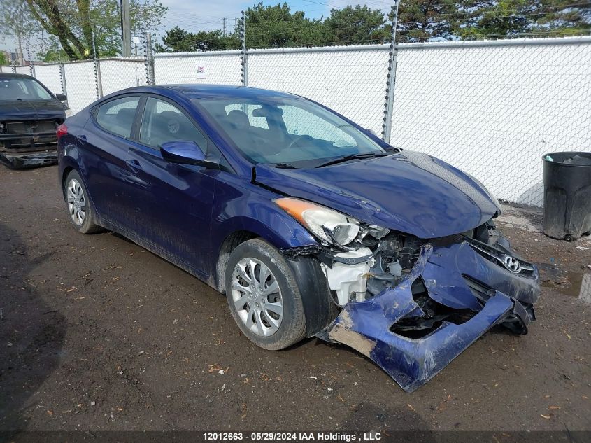 2013 Hyundai Elantra Gl VIN: 5NPDH4AE0DH343671 Lot: 12012663