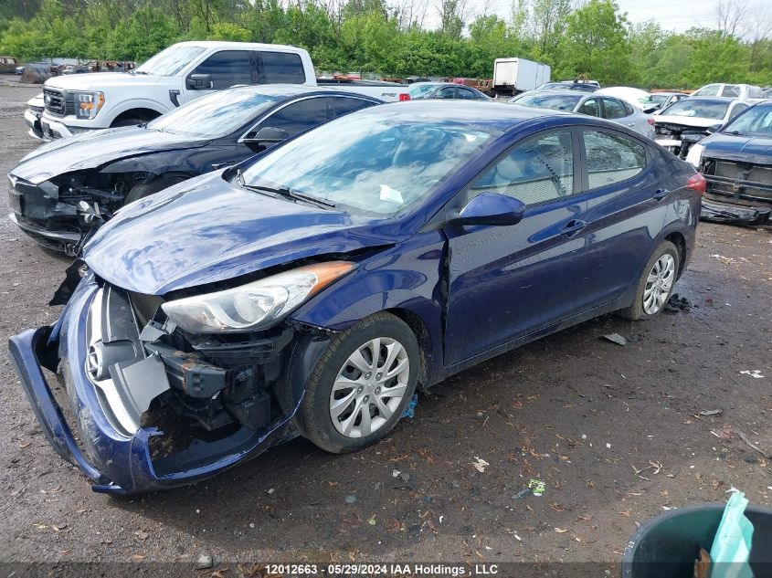 2013 Hyundai Elantra Gl VIN: 5NPDH4AE0DH343671 Lot: 12012663