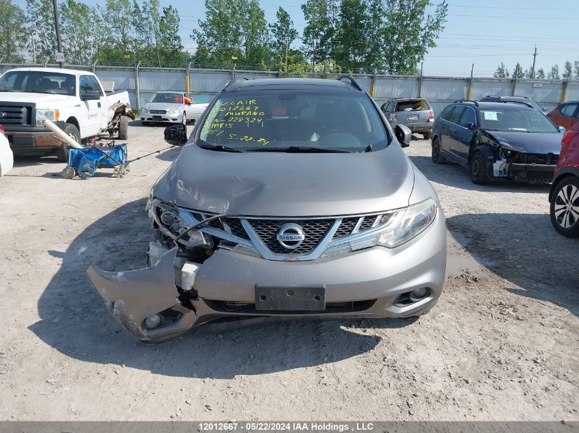 2012 Nissan Murano VIN: JN8AZ1MW7CW228324 Lot: 12012667