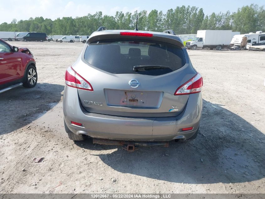 2012 Nissan Murano VIN: JN8AZ1MW7CW228324 Lot: 12012667