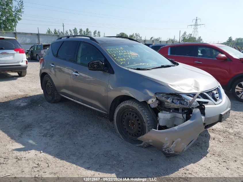 2012 Nissan Murano VIN: JN8AZ1MW7CW228324 Lot: 12012667