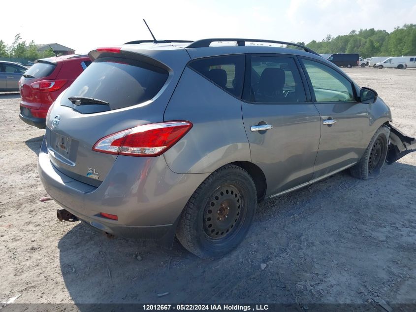 2012 Nissan Murano VIN: JN8AZ1MW7CW228324 Lot: 12012667