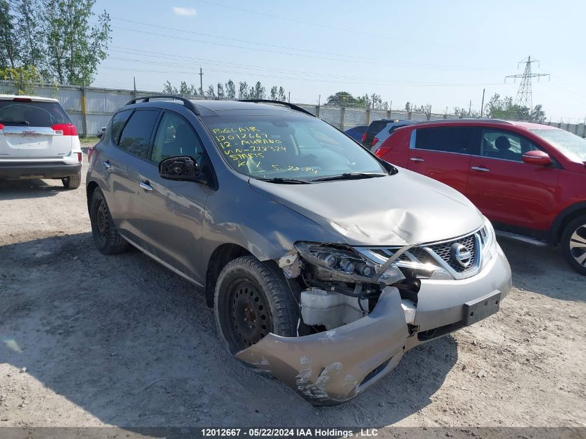 2012 Nissan Murano VIN: JN8AZ1MW7CW228324 Lot: 12012667